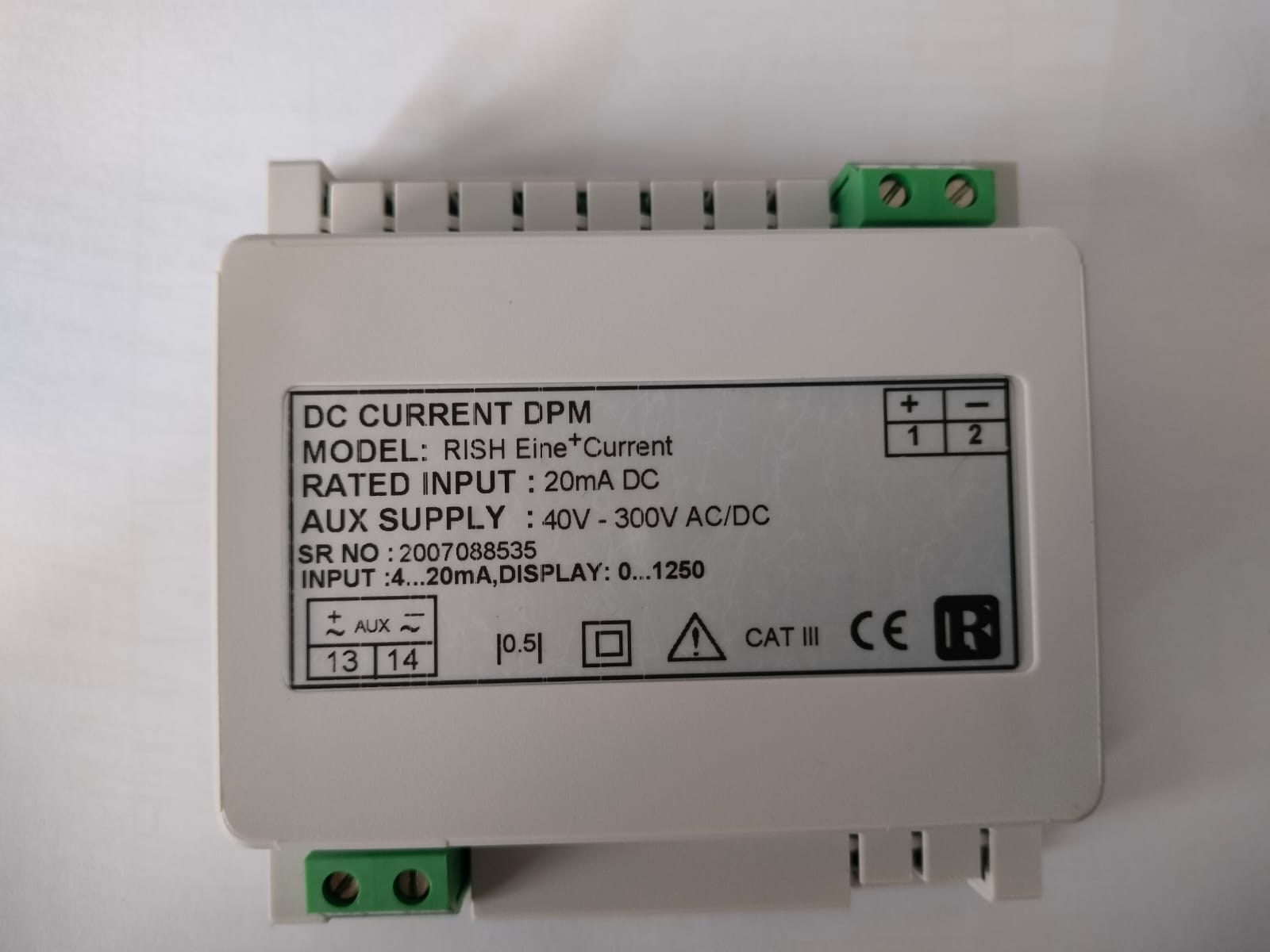 Rish Eine+ A: Rishabh DC Ammeter (Digital Panel Meter) 0- 1250A  Input Current: 4- 20 mA